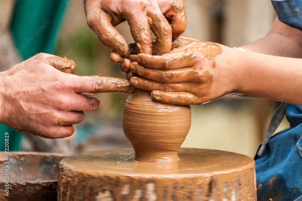 Pottery making Pottery making