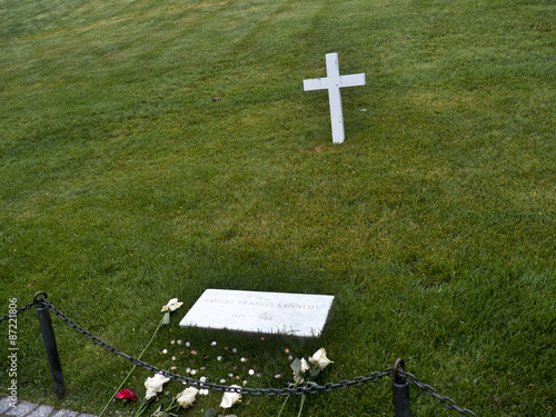 Robert Kennedy's grave in Arlington National Cemetery in Virginia USA photo