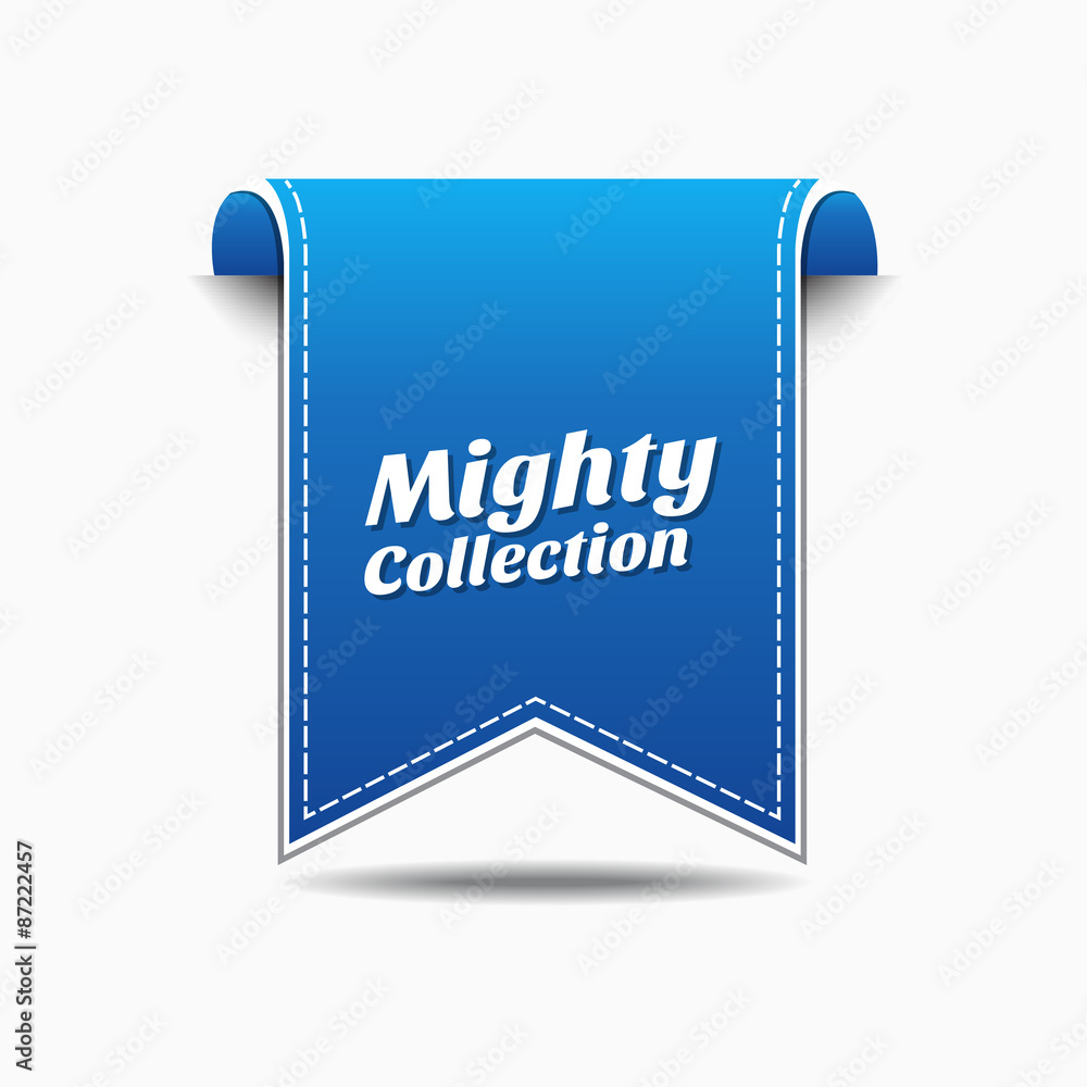 Mighty Collection Blue Vector Icon Design Mighty Collection Blue Vector Icon Design