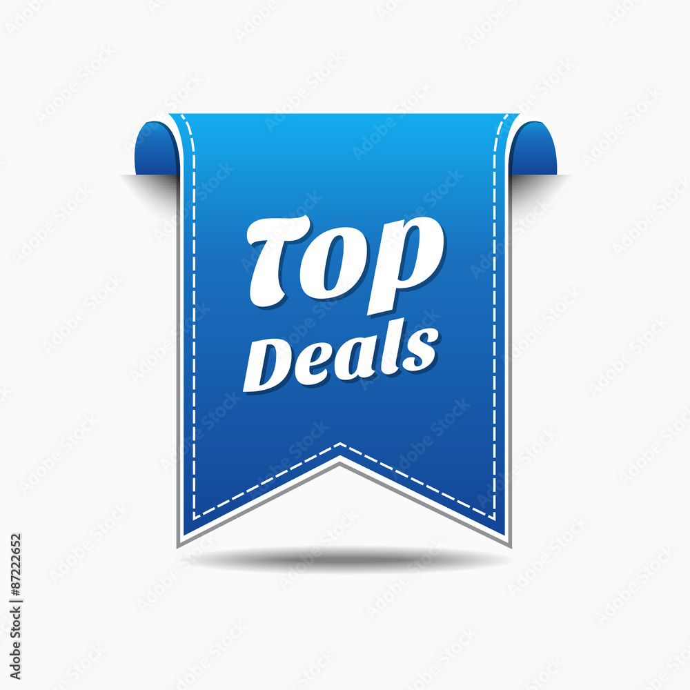 Top Deals Blue Vector Icon Design Top Deals Blue Vector Icon Design