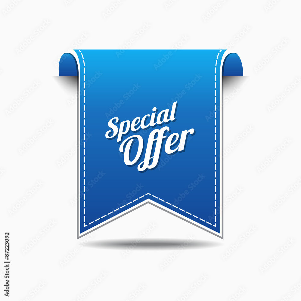 Special Offer Blue Vector Icon Design Special Offer Blue Vector Icon Design