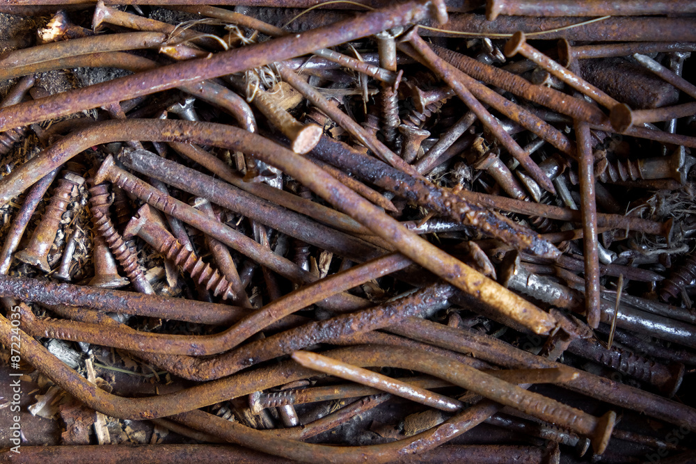 Old rusty nails Old rusty nails