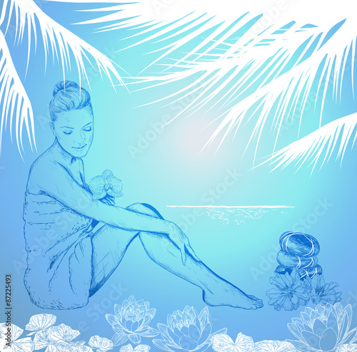 Beauty and healthcare, tropical spa