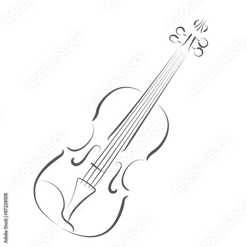 Sketched violin. 