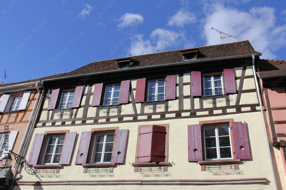 Fototapeta premium Alsace architecture village de Riquewihr