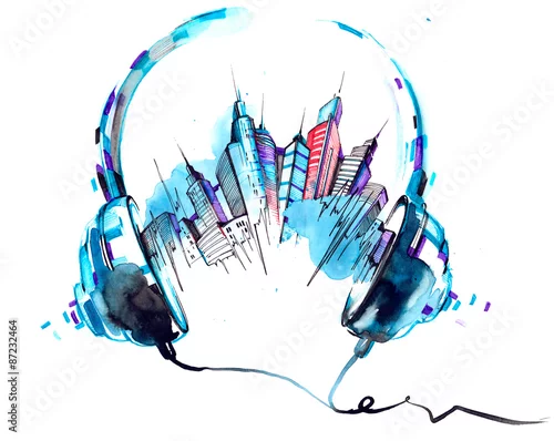 Obraz dźwięki miasta