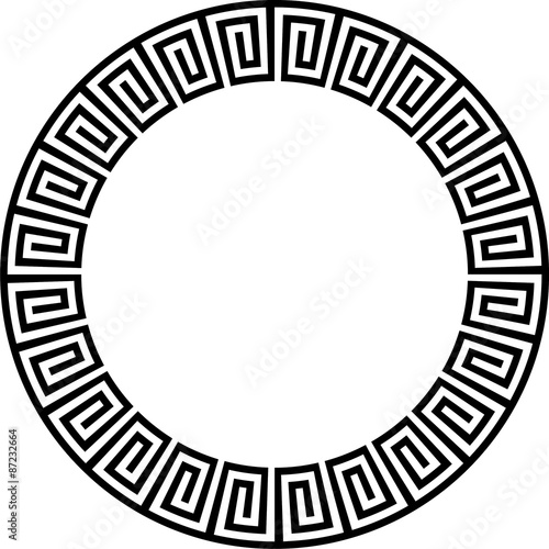 Ancient Aztec circular design photo