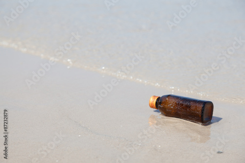 Bottle on the beach