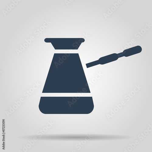 The turk icon. Coffee symbol. Flat Vector illustration