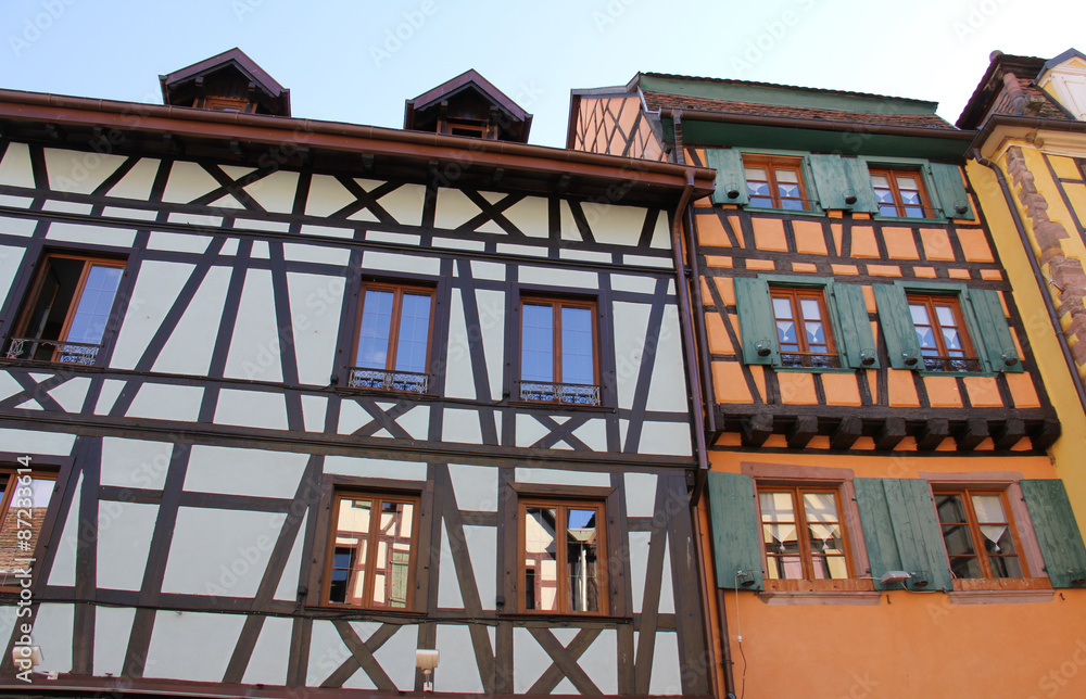 Alsace architecture village de Riquewihr

