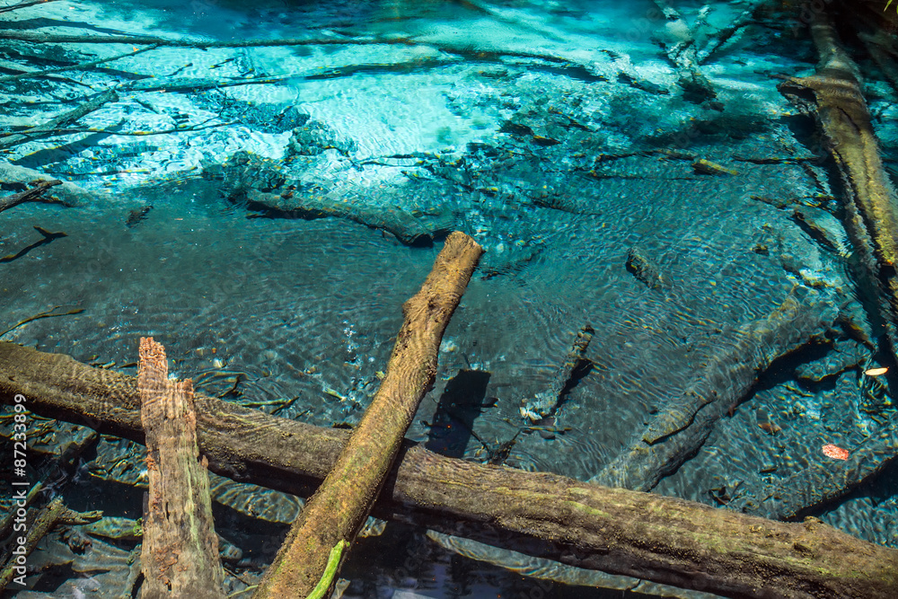 Naklejka premium Emerald Pool & Blue Pool