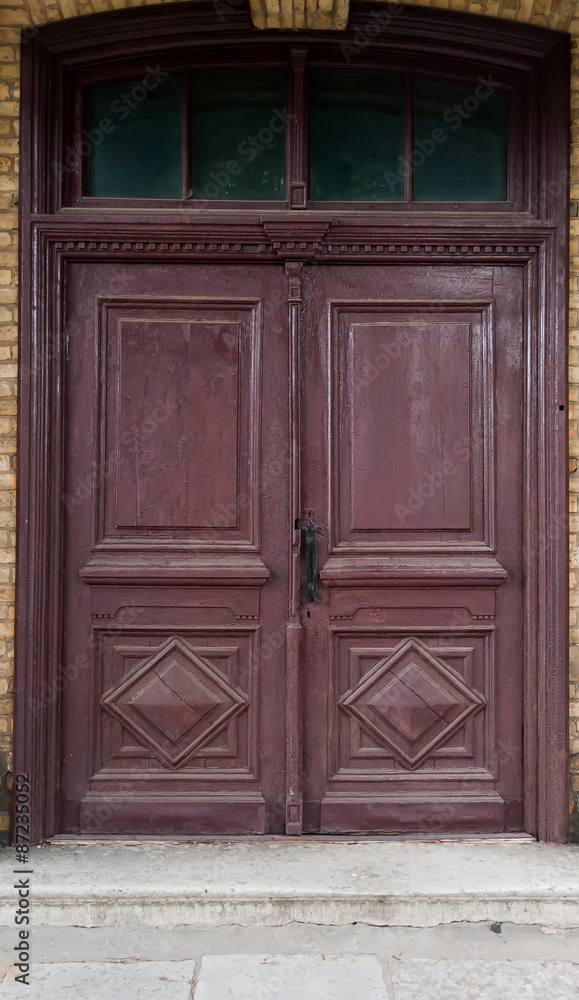 old brown door old brown door