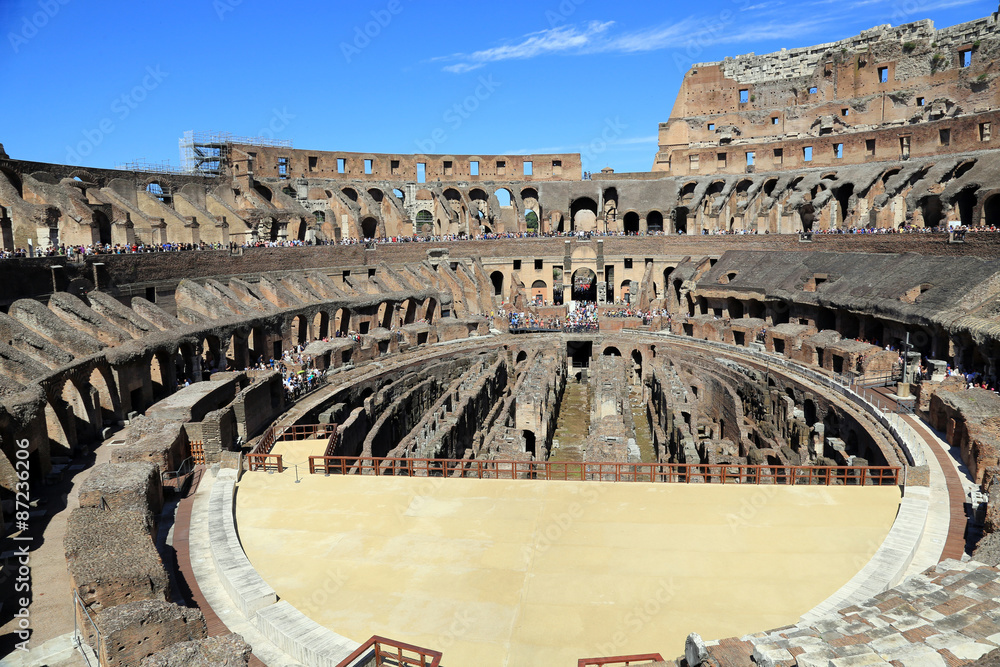 The Coliseum in Rome is undergoing major restoration work