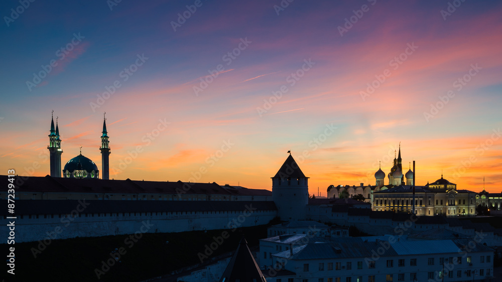 Naklejka premium Christian and Muslim Cathedrals together