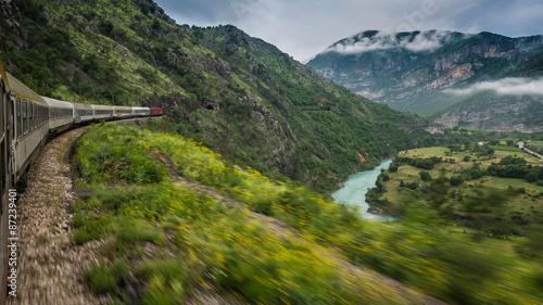 Traveling by train in Montenegro