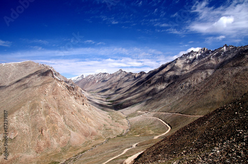 ヒマラヤ山中のカルドン峠の風景