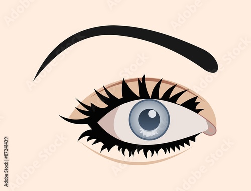  clous up eye isolated