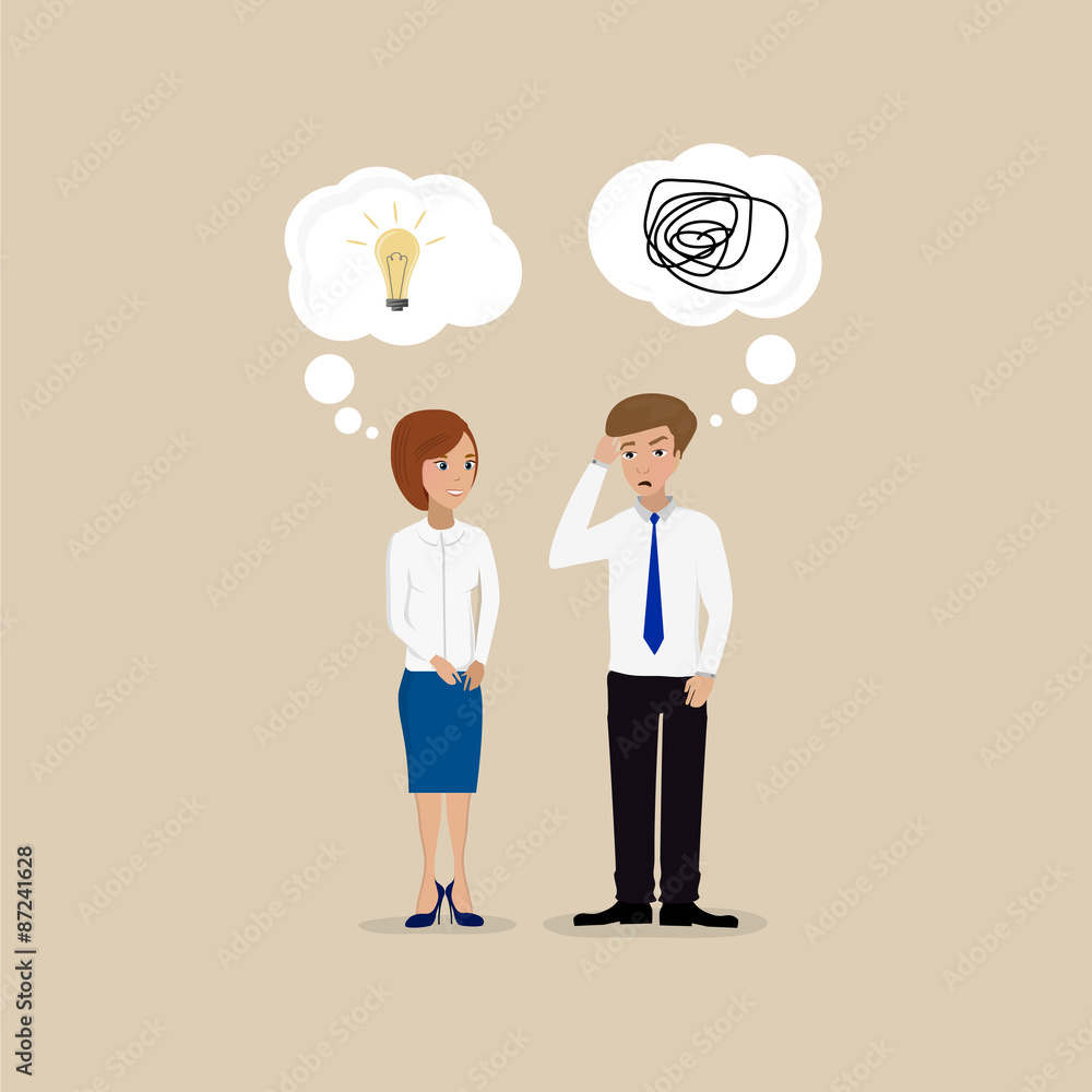 Two people communicate with one another a lot of ideas have none Two people communicate with one another a lot of ideas have none