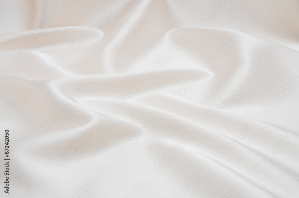 Obraz premium white satin fabric as background