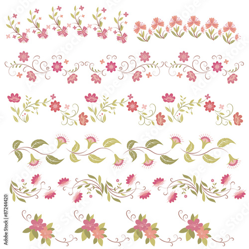 Wallpaper Mural pink flower frames, summer flower Torontodigital.ca