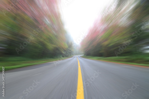 blur moving ahead on the road © rukawajung