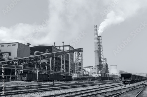 Steel mills smoke pollution © ABCDstock
