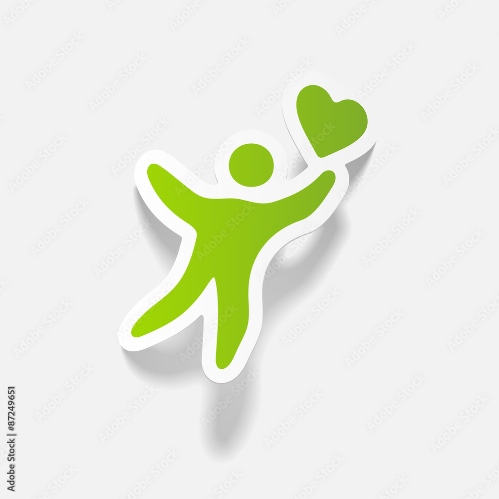 realistic design element: happiness people realistic design element: happiness people