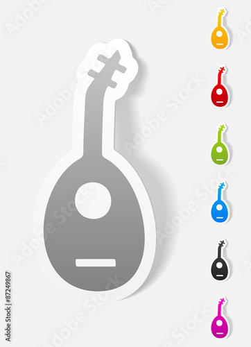 realistic design element. lute