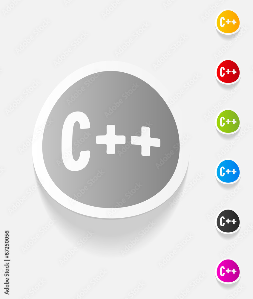 Obraz premium realistic design element. c++