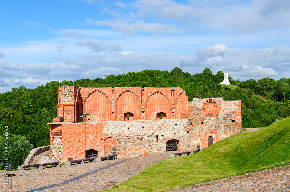 Surviving buildings of Upper Vilnius Castle, Vilnius, Lithuania