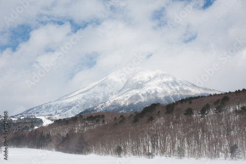 冬の磐梯山