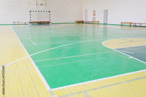 Interior of a hall for sport games