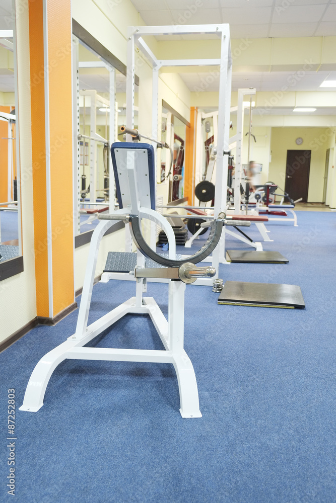 The image of a fitness hall The image of a fitness hall