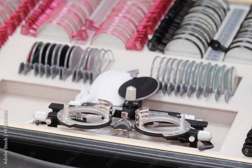 The image of an optometry set The image of an optometry set