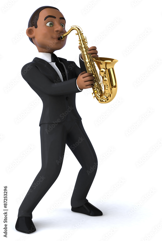Obraz premium Fun business man