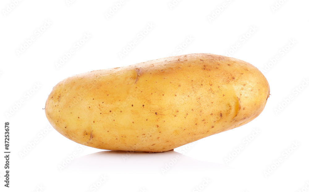 Raw Potato isolated on the white background Raw Potato isolated on the white background