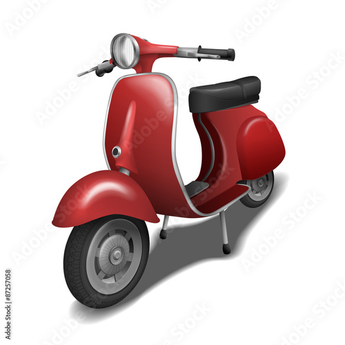 red scooter design
