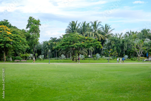 City park at Queen Sirikit Park Bangkok, Thailand