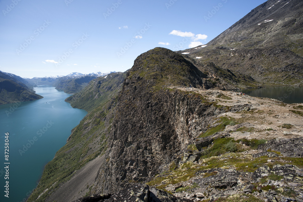 Fototapeta premium Besseggen Ridge in Jotunheimen National Park, Norway