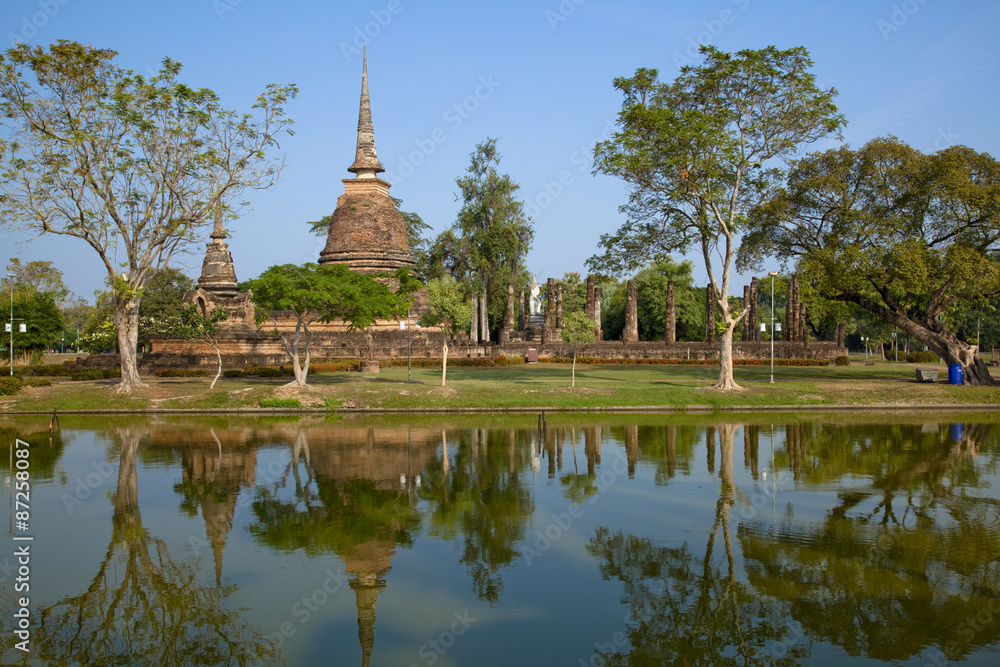 タイのスコータイ遺跡公園