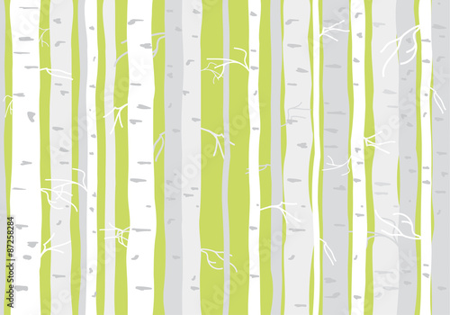 Seamless tree wallpaper, trees vector pattern
