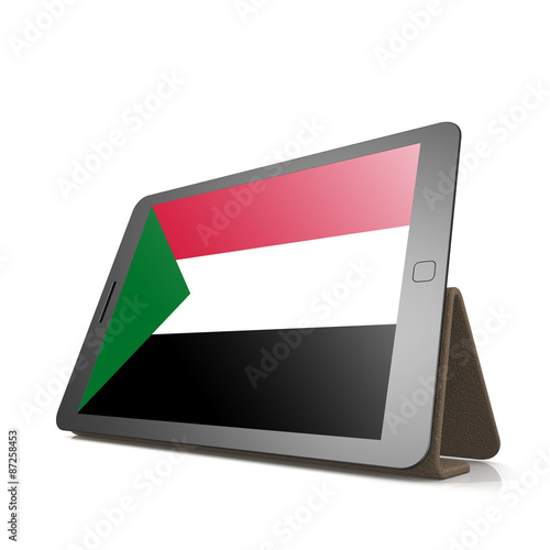 Free Download Tablet with Sudan flag - GFXLoad