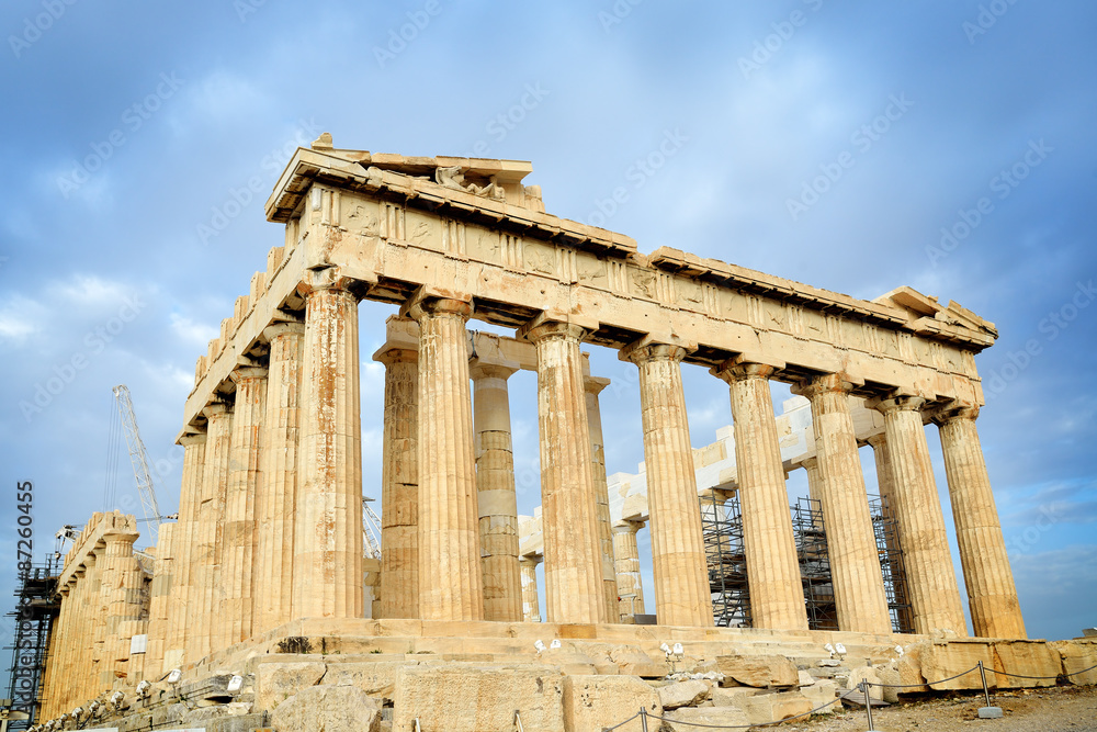 Parthenon on the Acropolis in Athens