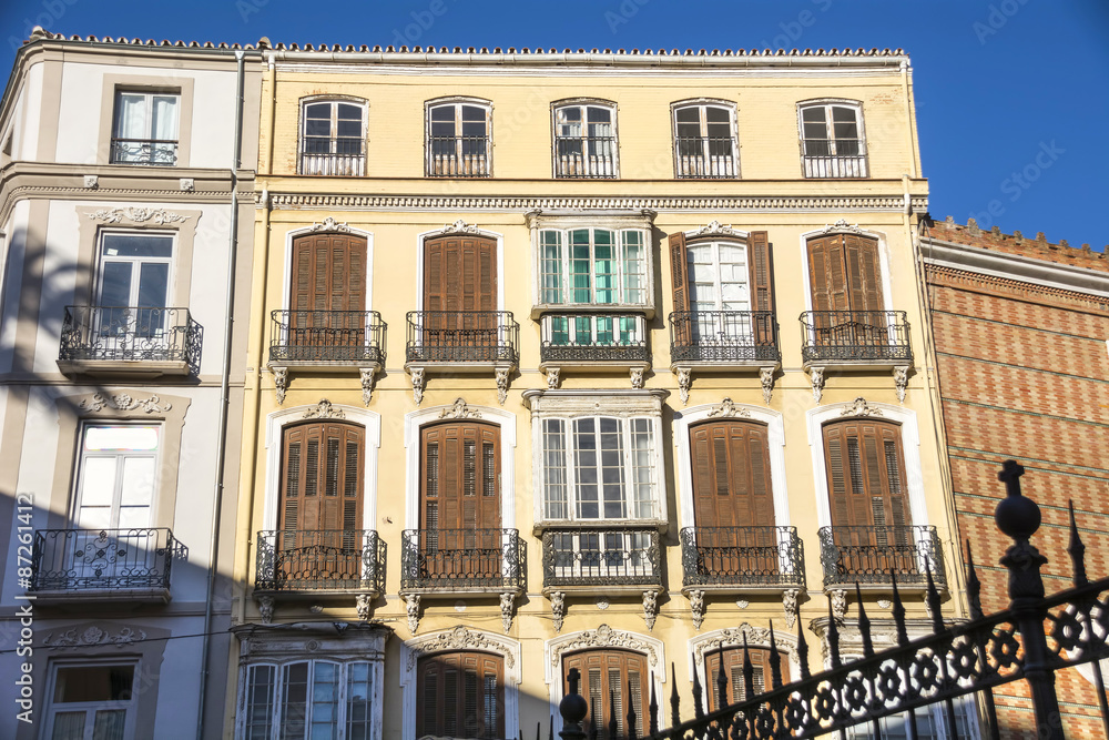 Apartment buildings in Malaga