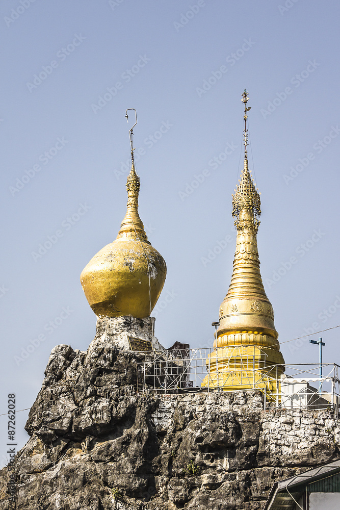 Fototapeta premium Pagoda of Loikaw, detail