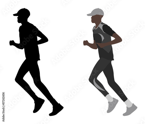 marathon runner - vector