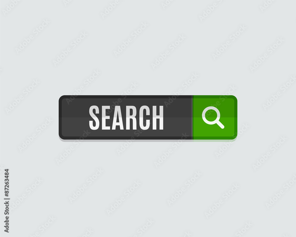 Search web button flat design. Template for website Search web button flat design. Template for website