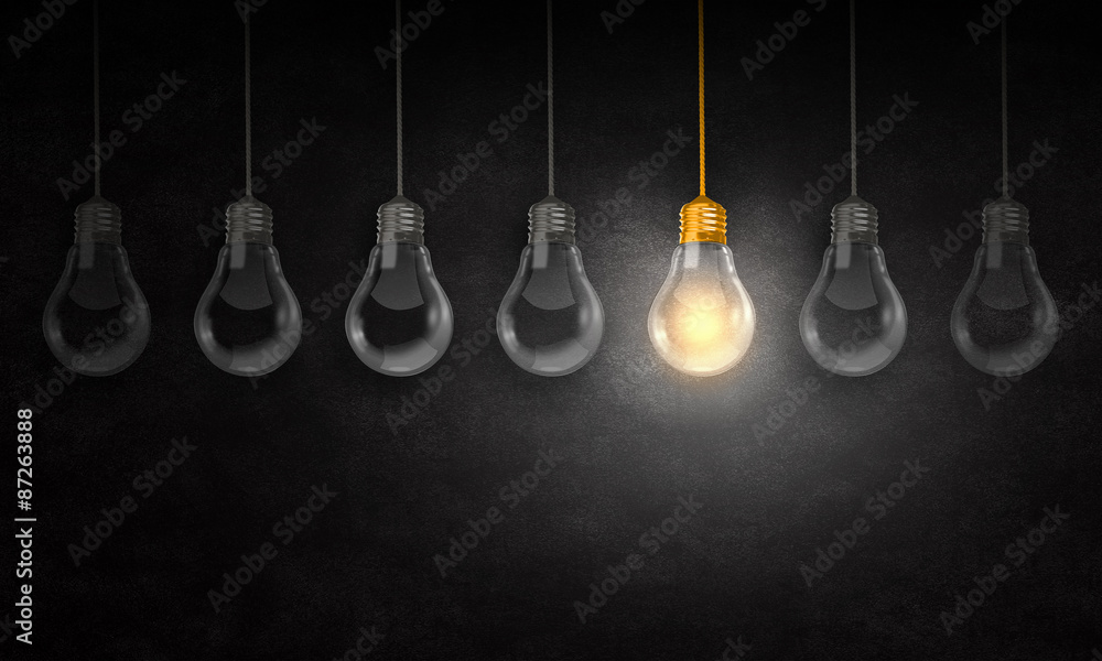 Hanging light bulb Hanging light bulb
