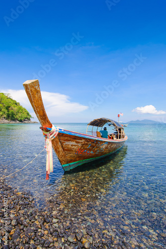 Long tail boat at Koh Hin Ngam, Krabi, Thailand