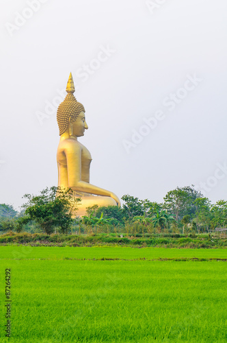 The big golden buddha at Wat Muang, Ang Thong, Thailand